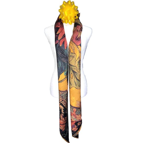 NWT Double Sided Silk Scarf 52"x52" Large Square Shawl Wrap XiangYunShal 2286 - Picture 12 of 15